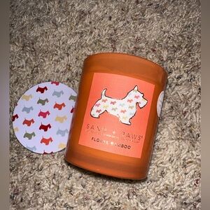 SAND and PAWS 🐾 candle cute floral bamboo